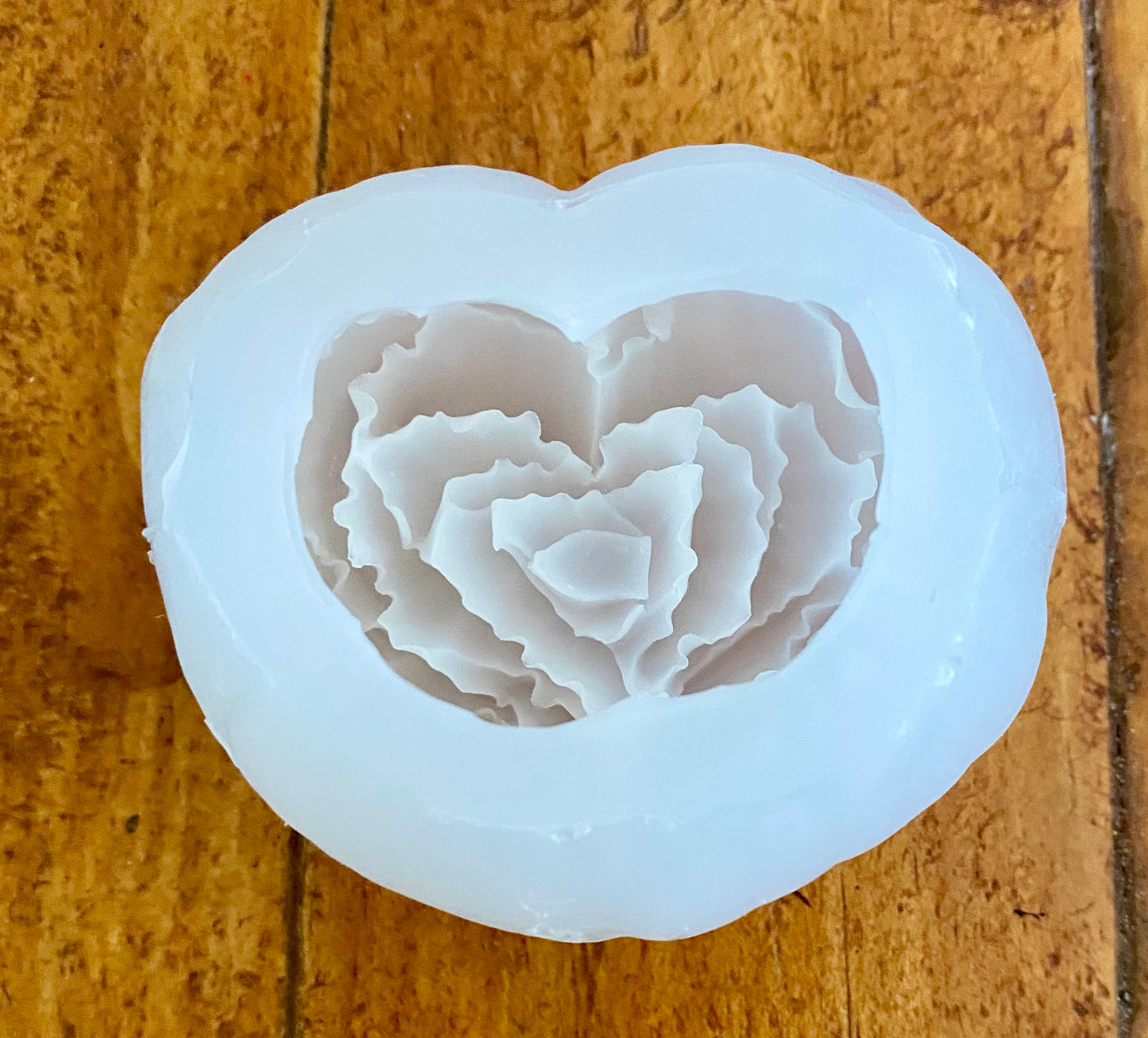 Rosa en corazon