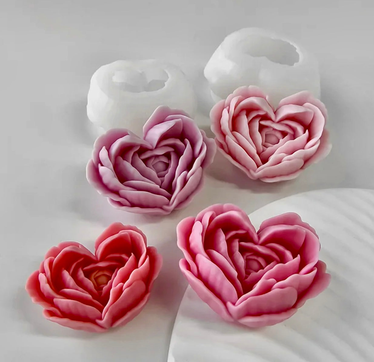 Rosa en corazon