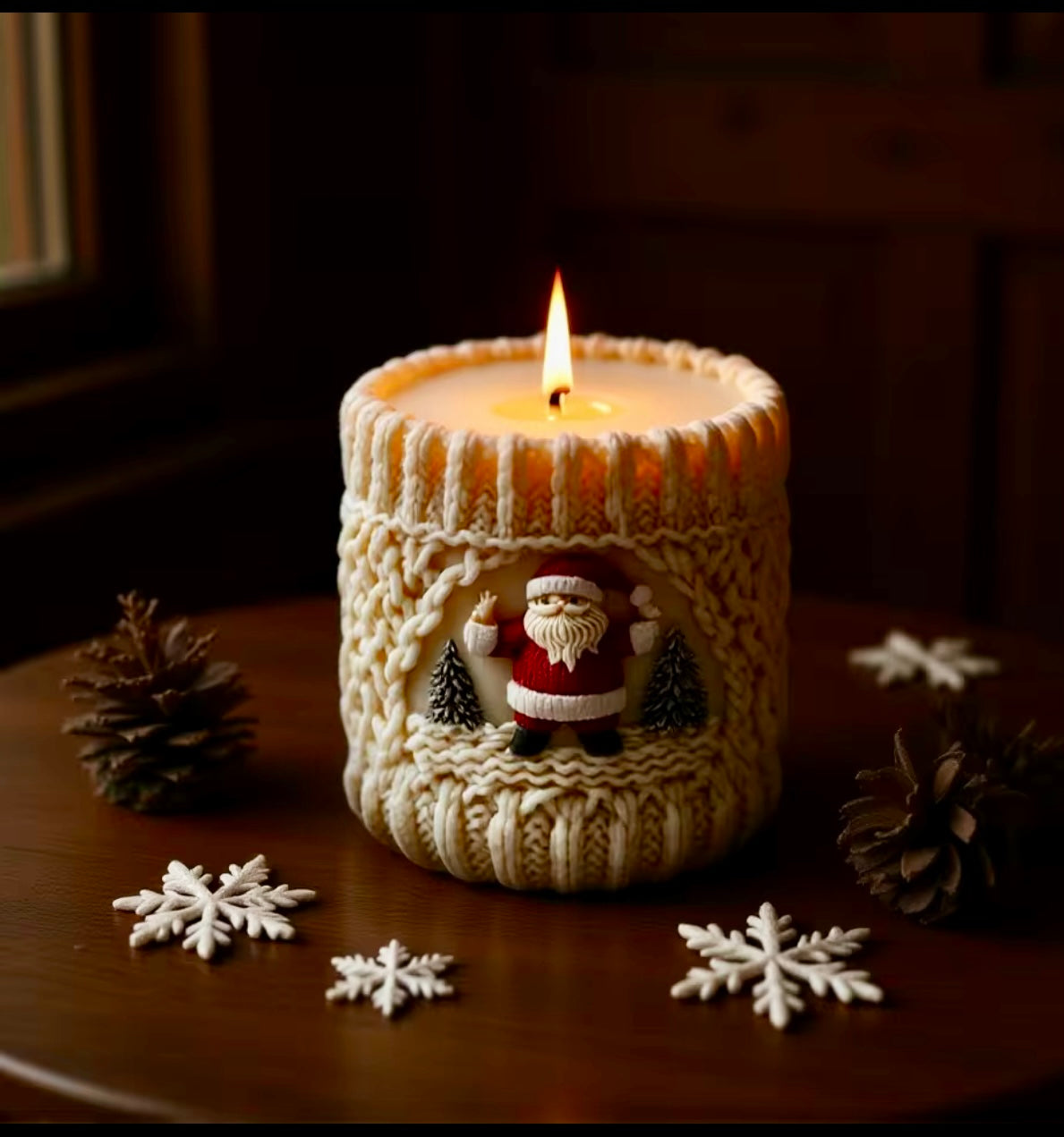 Cirio con Santa claus