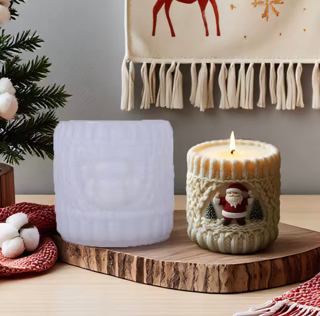 Cirio con Santa claus