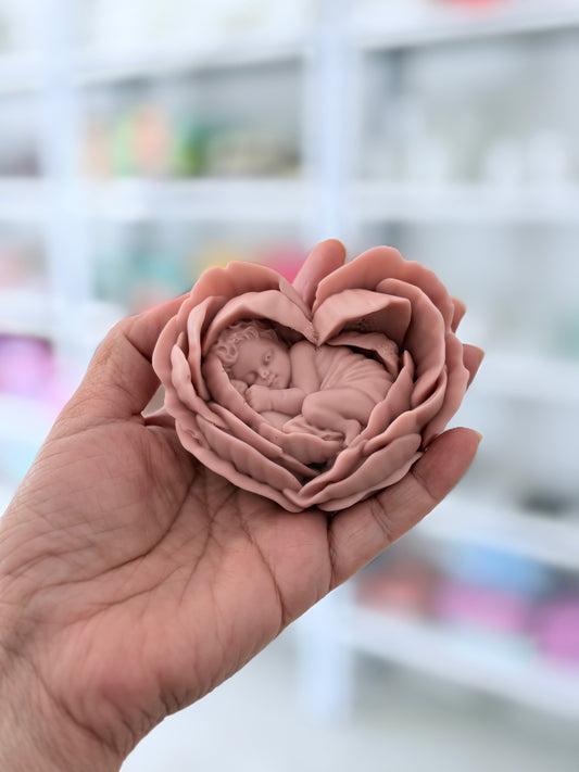 Rosa y bebe