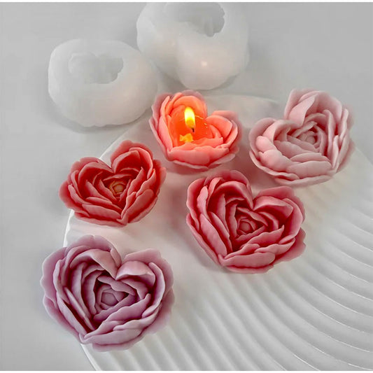 Rosa en corazon