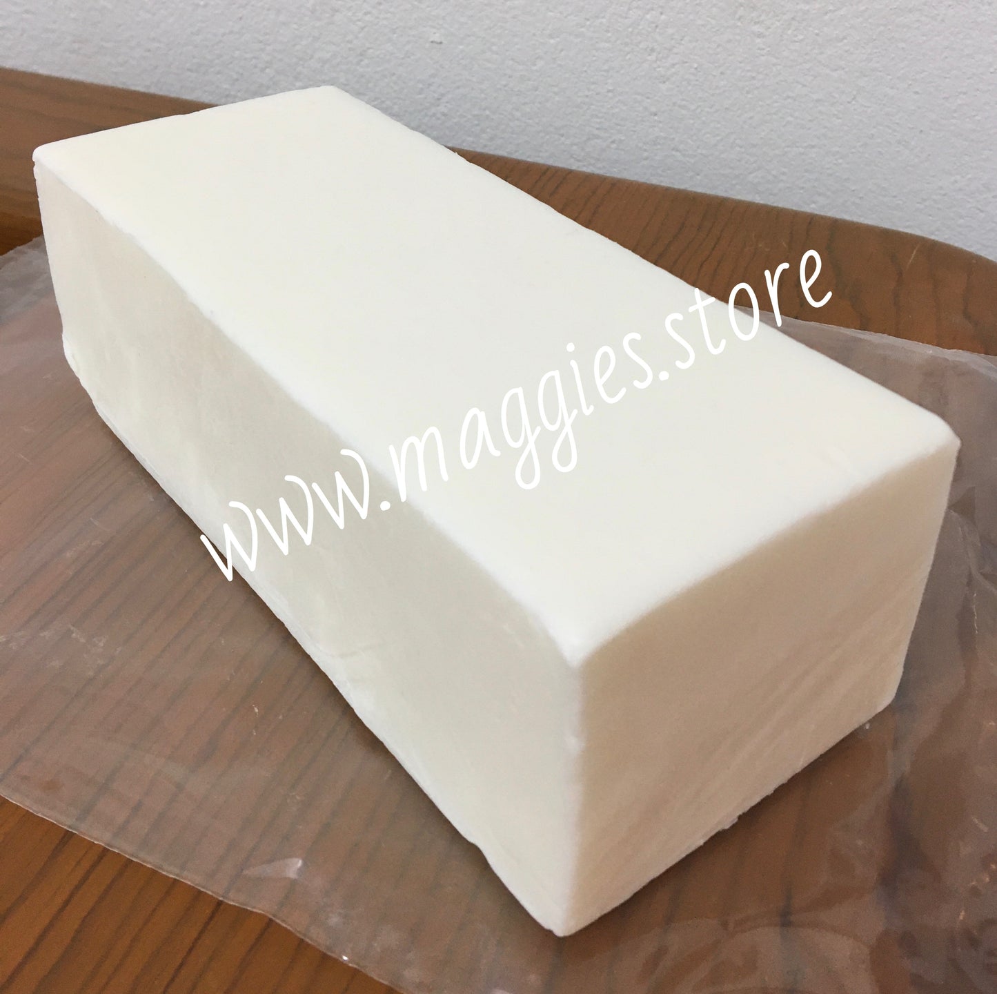 Jabon base de glicerina opaca (blanca) 1 kg