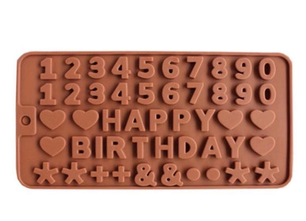 Números y happy birthday