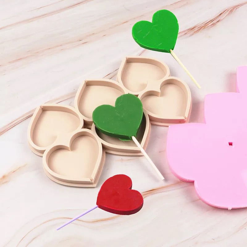 Paleta corazon 6 cavidades